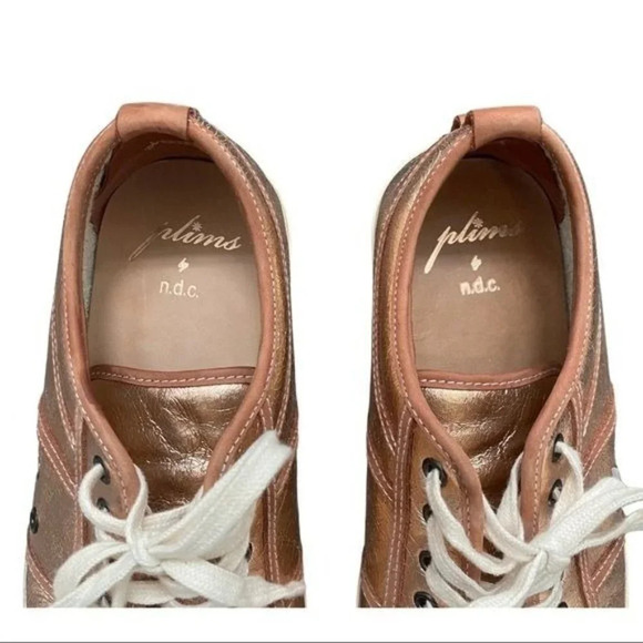 Plims by n.d.c. Metallic Rosegold Leather Sneakers - Picture 7 of 7